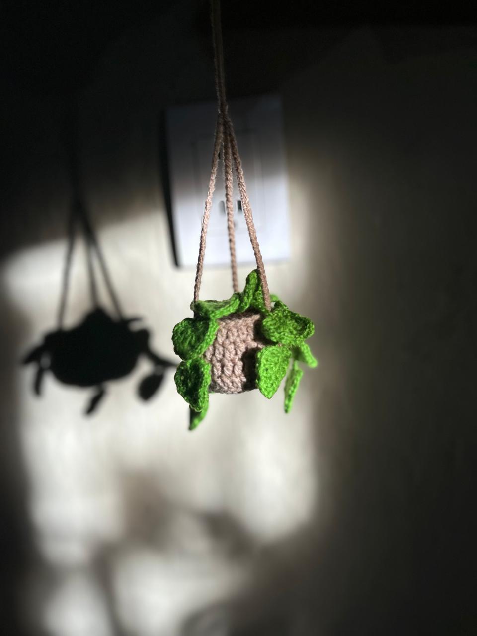 🪴 Maceta Colgante Tejida a Crochet – Hecha a Mano