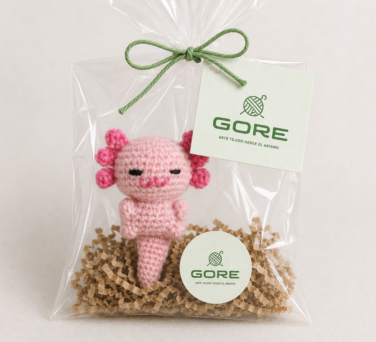 🩷 Ajolote Amigurumi Tejido a Crochet – Hecho a Mano