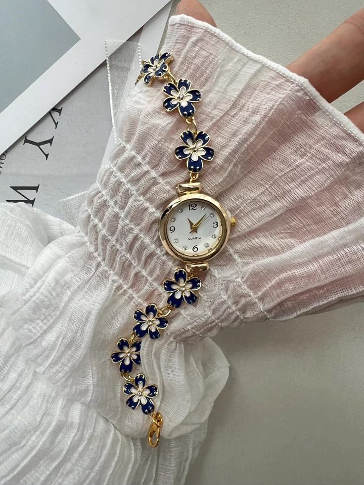 Reloj Pulsera Floral Azure